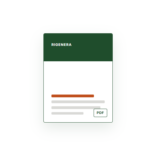 Copertina del company profile Rigenera Solution